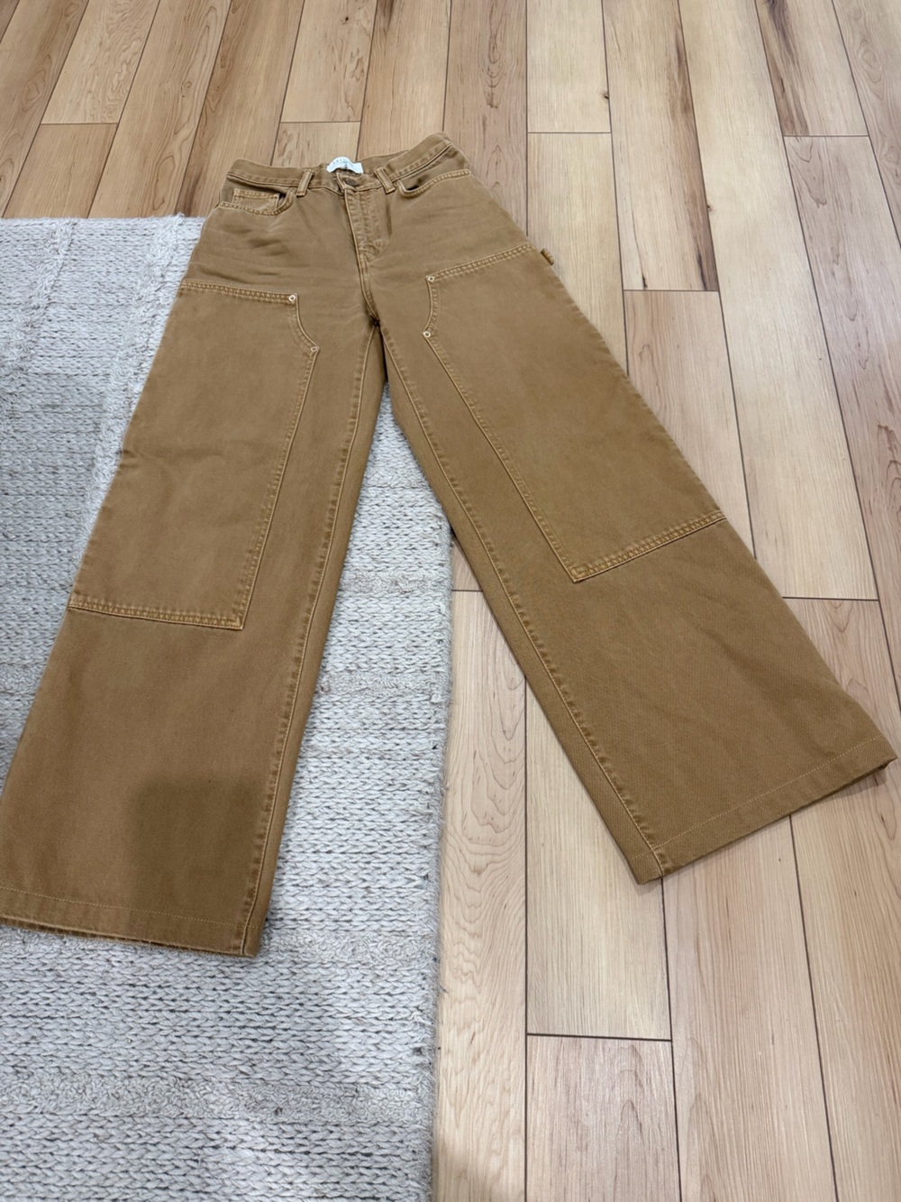 La Ligne women’s Cargo Pants in Caramel Brown